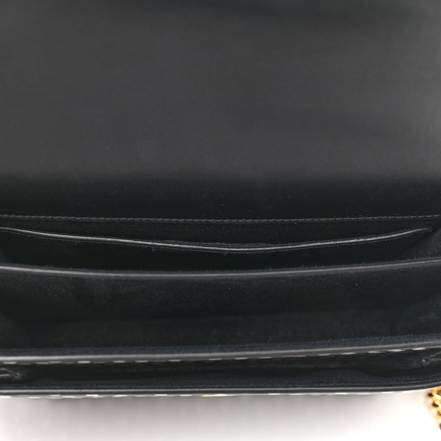 Calfskin Polka Dot Medium Monogram Sunset Black White