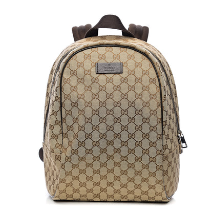 Gucci Monogram Travel Backpack Dark Brown 1 of 9
