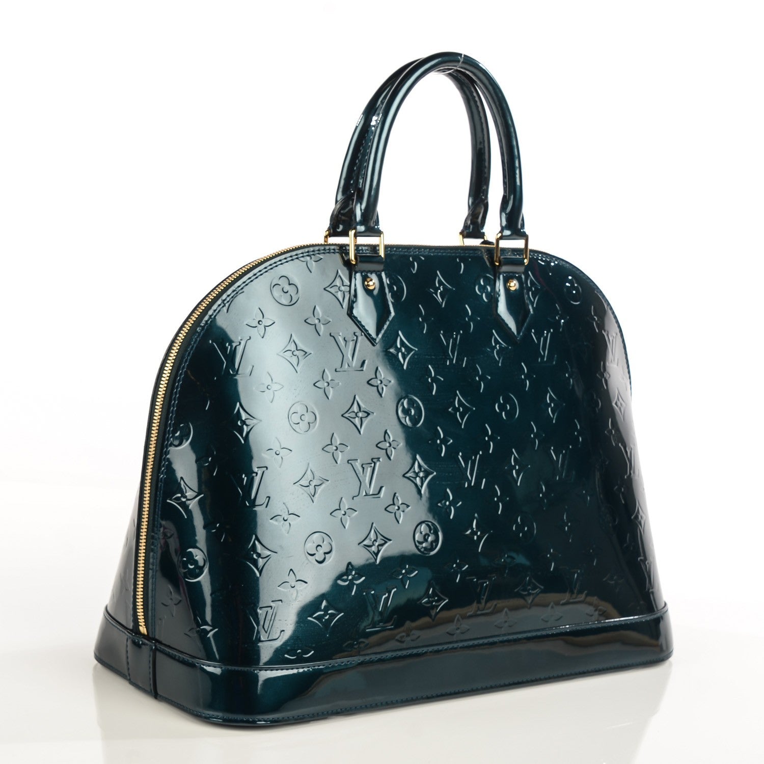 Louis Vuitton Vernis Alma GM Blue Nuit 3 of 7