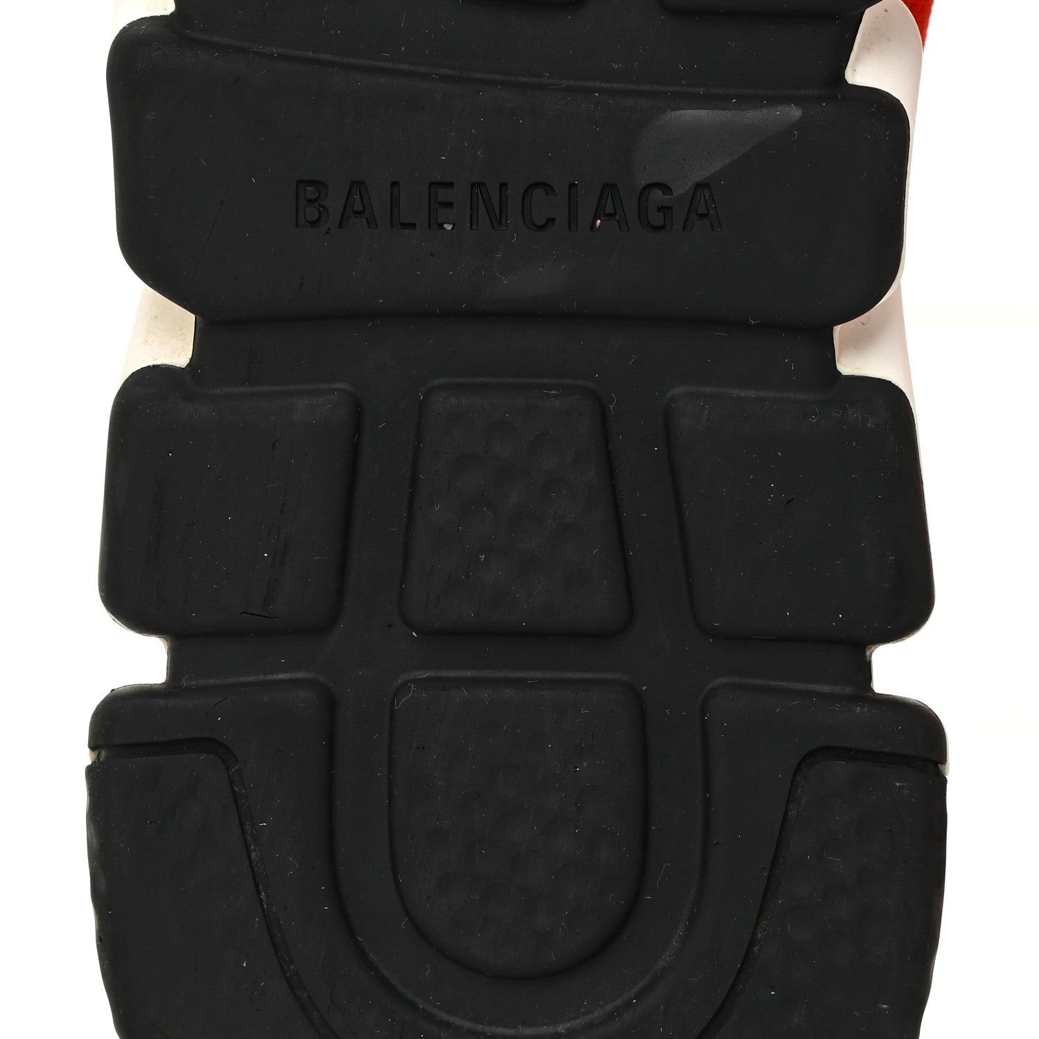 Balenciaga Neoprene Knit Allover Logo Womens Speed Sneakers 39 Rouge White 9 of 17