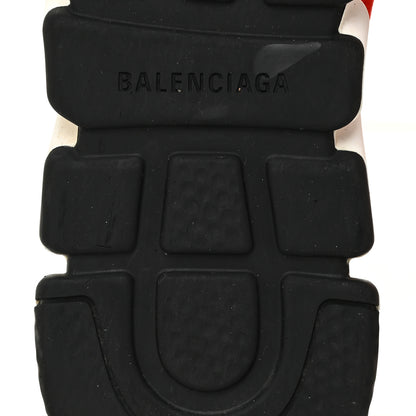 Balenciaga Neoprene Knit Allover Logo Womens Speed Sneakers 39 Rouge White 9 of 17