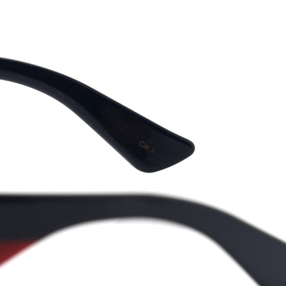 Gucci Acetate Oversized Rectangle Frame Web Sunglasses GG 0275/S Black 6 of 8