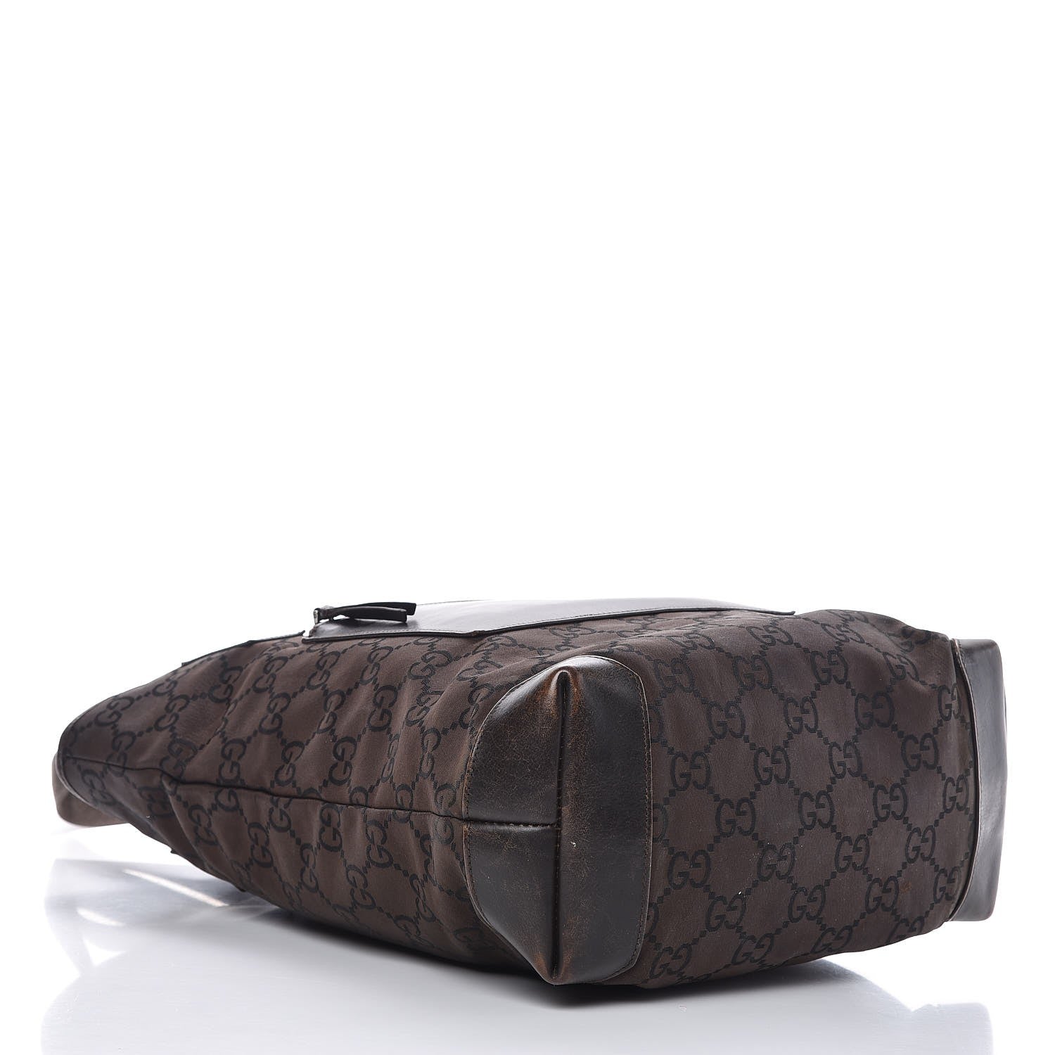 Gucci Nylon Monogram Tote Brown 4 of 17