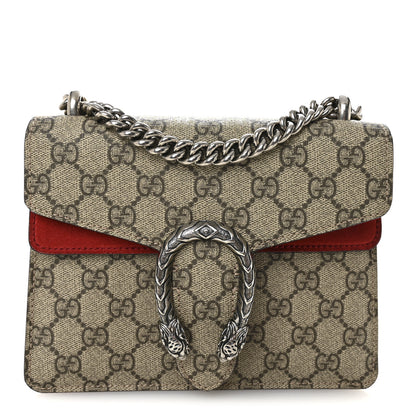 Gucci GG Supreme Monogram Mini Dionysus Shoulder Bag Hibiscus Red 1 of 10