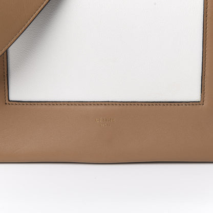 Celine Shiny Smooth Calfskin Medium Frame Shoulder Bag Tan Optic White 7 of 7