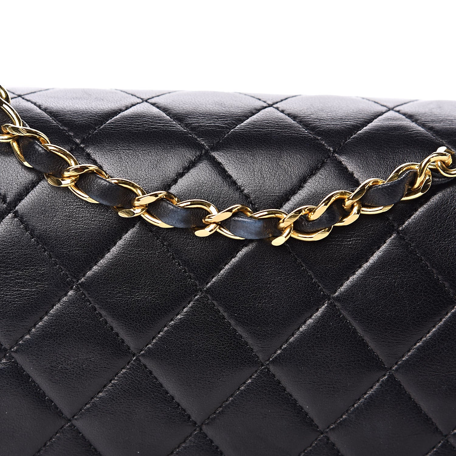 Chanel Lambskin Quilted Small Single Flap Bag Black 14 of 15
