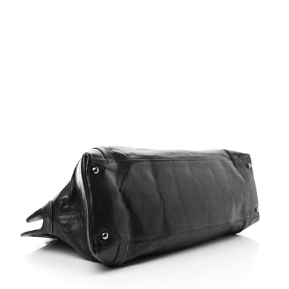 Chanel Lambskin East West Soho Shopper Black 4 of 11