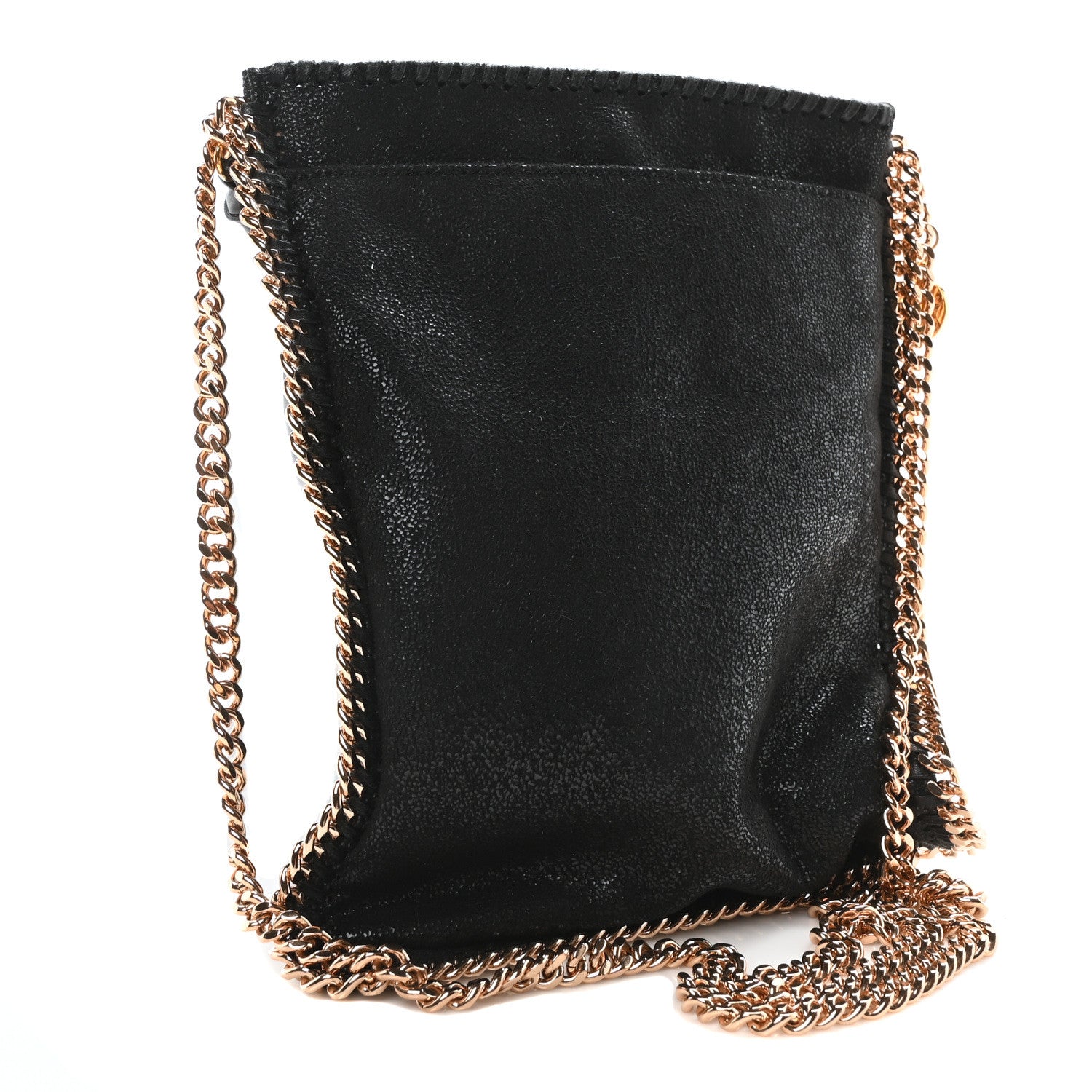 Stella McCartney Shaggy Deer Falabella Tassel Flat Crossbody Black 3 of 9