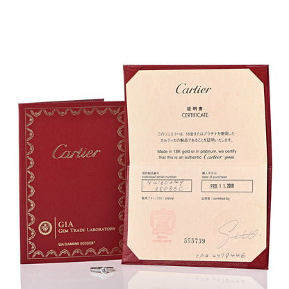 Cartier Platinum Diamond .42ct 1895 Solitaire Engagement Ring 49 4.75 6 of 7