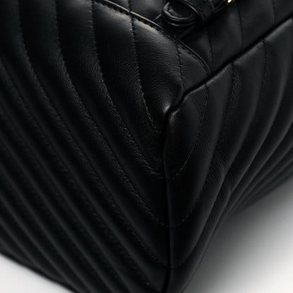 Chanel Calfskin Chevron Quilted Large Urban Spirit Backpack Black 12 of 12