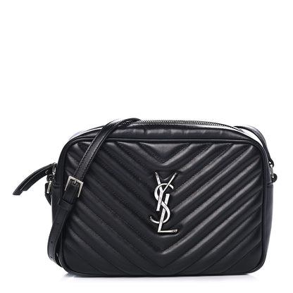 Saint Laurent Calfskin Matelasse Monogram Lou Camera Bag Black 1 of 4