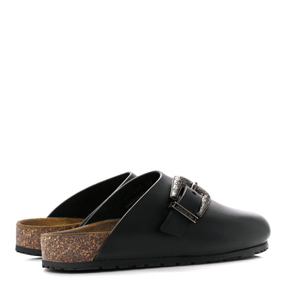 Saint Laurent Calfskin Buckle Jimmy Clog 39 Black 4 of 9