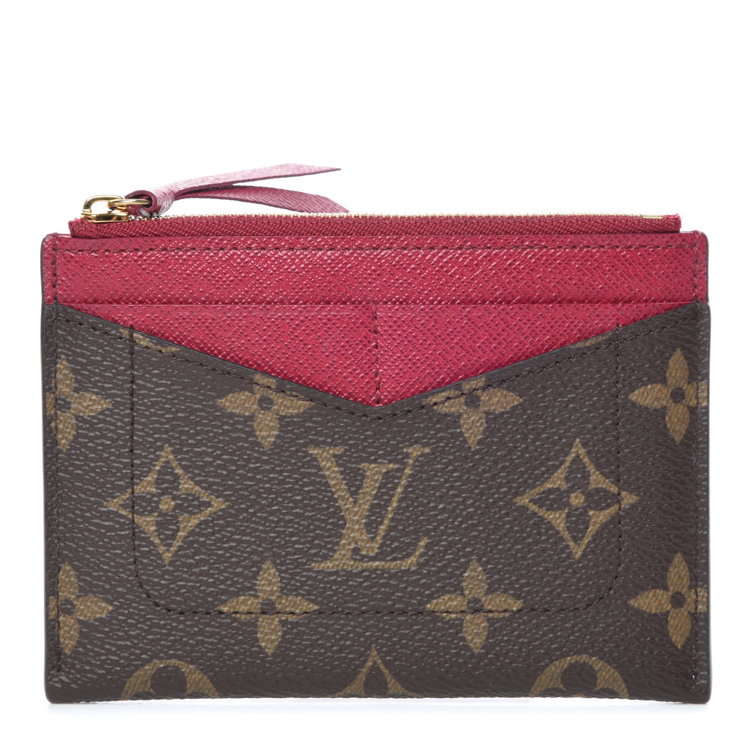 Louis Vuitton Monogram Zipped Card Holder Fuchsia 1 of 7