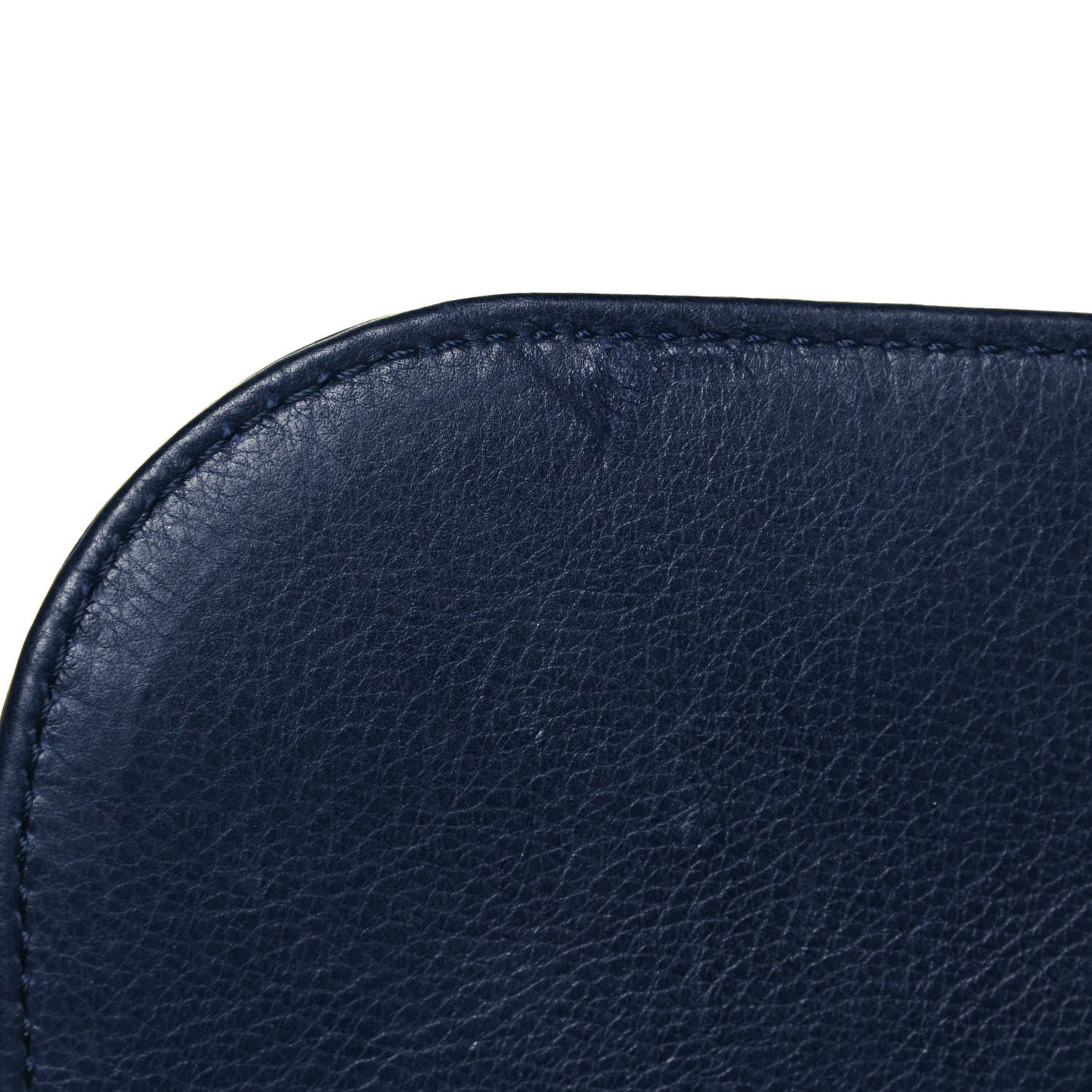 Chanel Calfskin Chevron Quilted Messenger Flap Navy 16 of 20