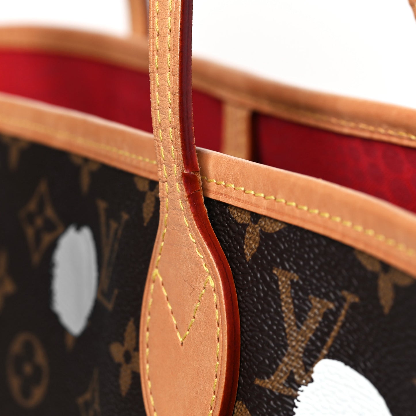 LV X YK Monogram Dots Neverfull MM