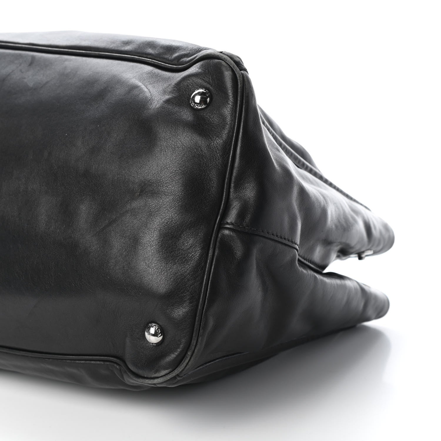 Prada Soft Calf Satchel Black 9 of 11