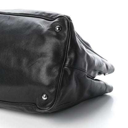 Prada Soft Calf Satchel Black 9 of 11