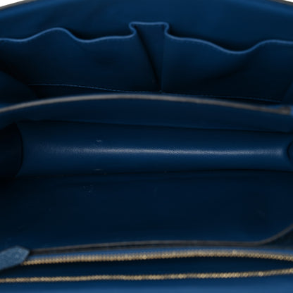 Celine Goatskin Medium Classic Box Flap Bag Deepsea 5 of 11