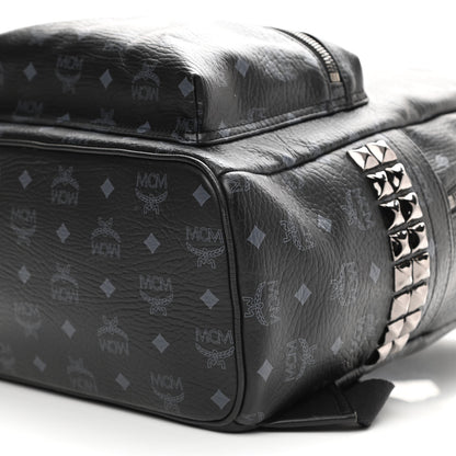 MCM Visetos Medium Side Studs Stark Backpack Black 10 of 10