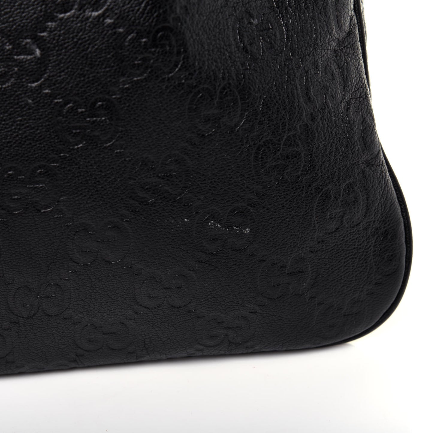 Guccissima Flat Messenger Bag Dark Brown