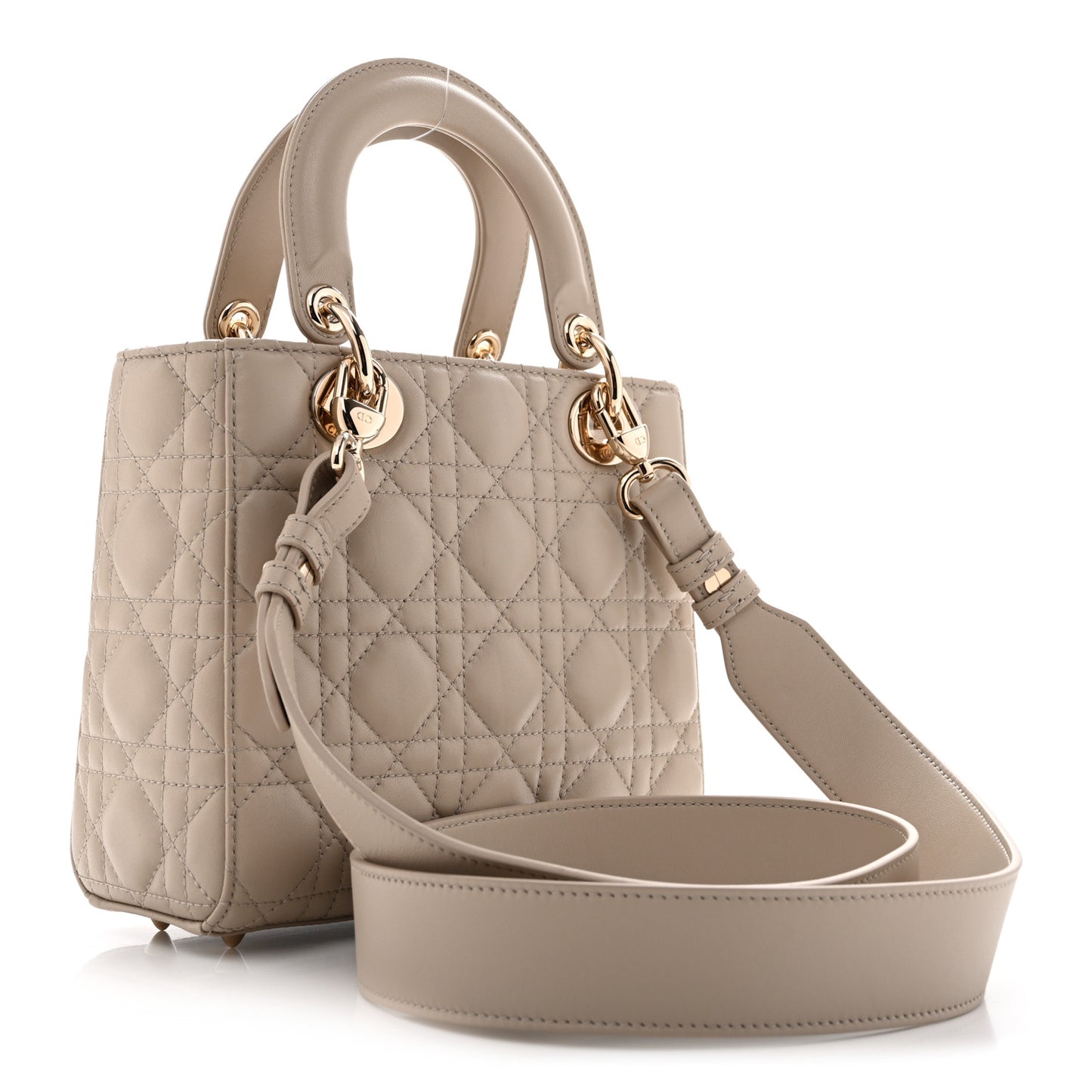 Lambskin Cannage Small My ABCDior Lady Dior Beige