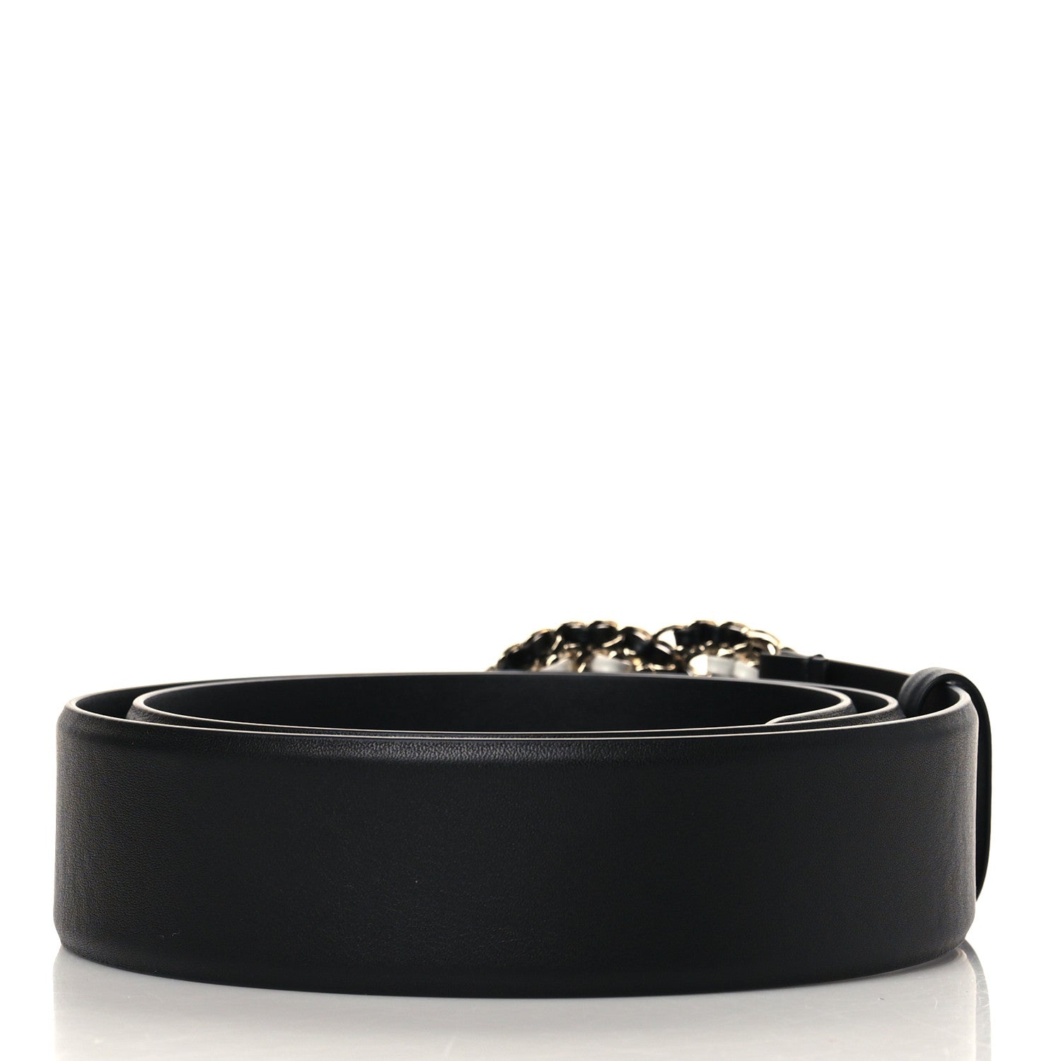 Chanel Calfskin CC Chain Belt 90 36 Black 3 of 6