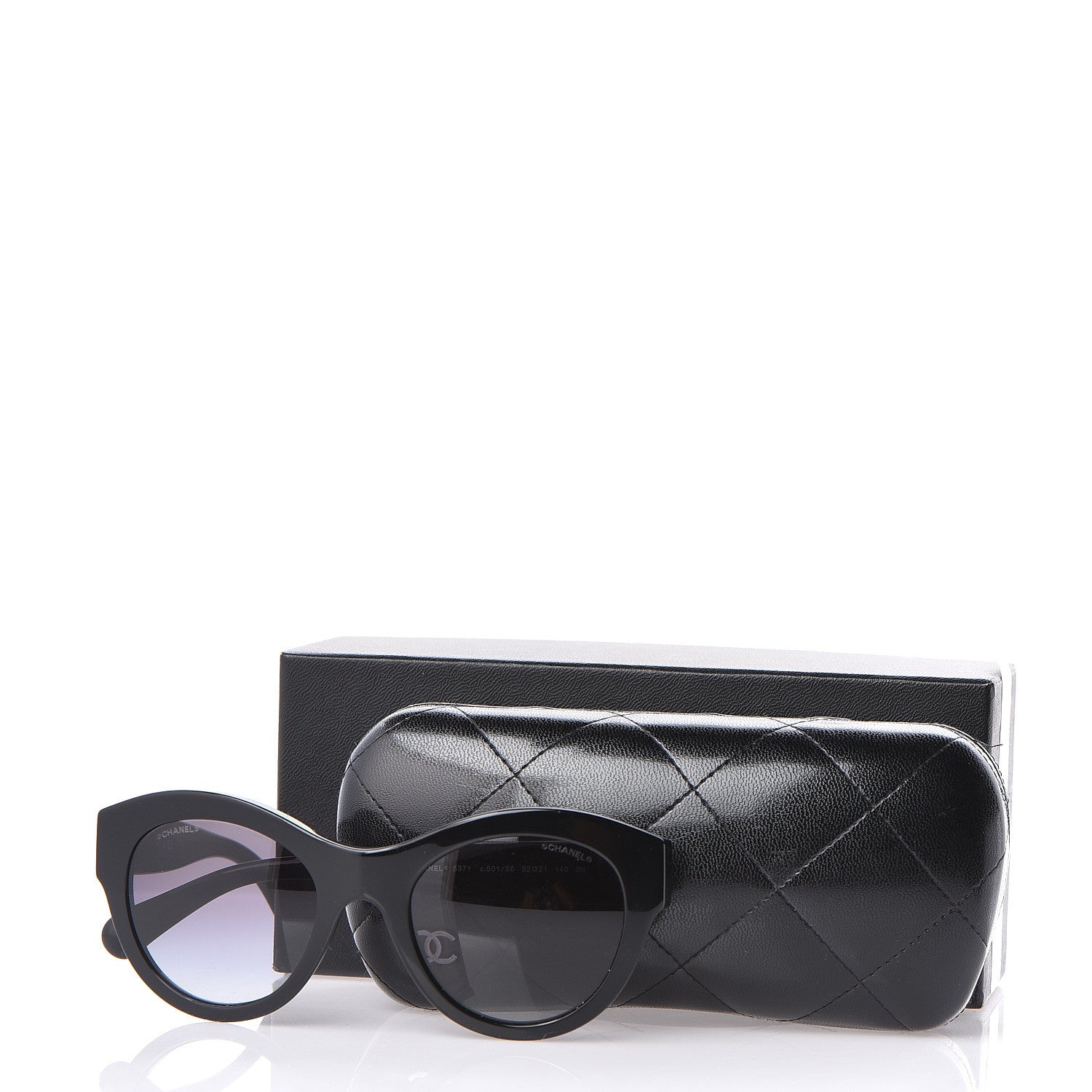 Chanel Acetate Butterfly Sunglasses 5371 Black 7 of 7