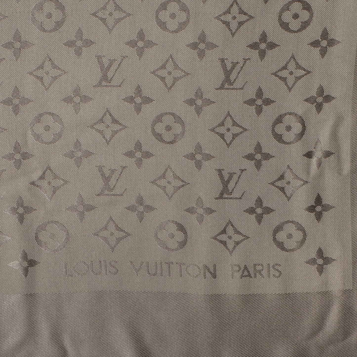 Silk Wool Monogram Shawl Verone