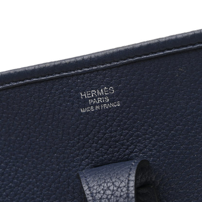 Hermes Taurillon Clemence Evelyne III PM Bleu Saphir 6 of 11