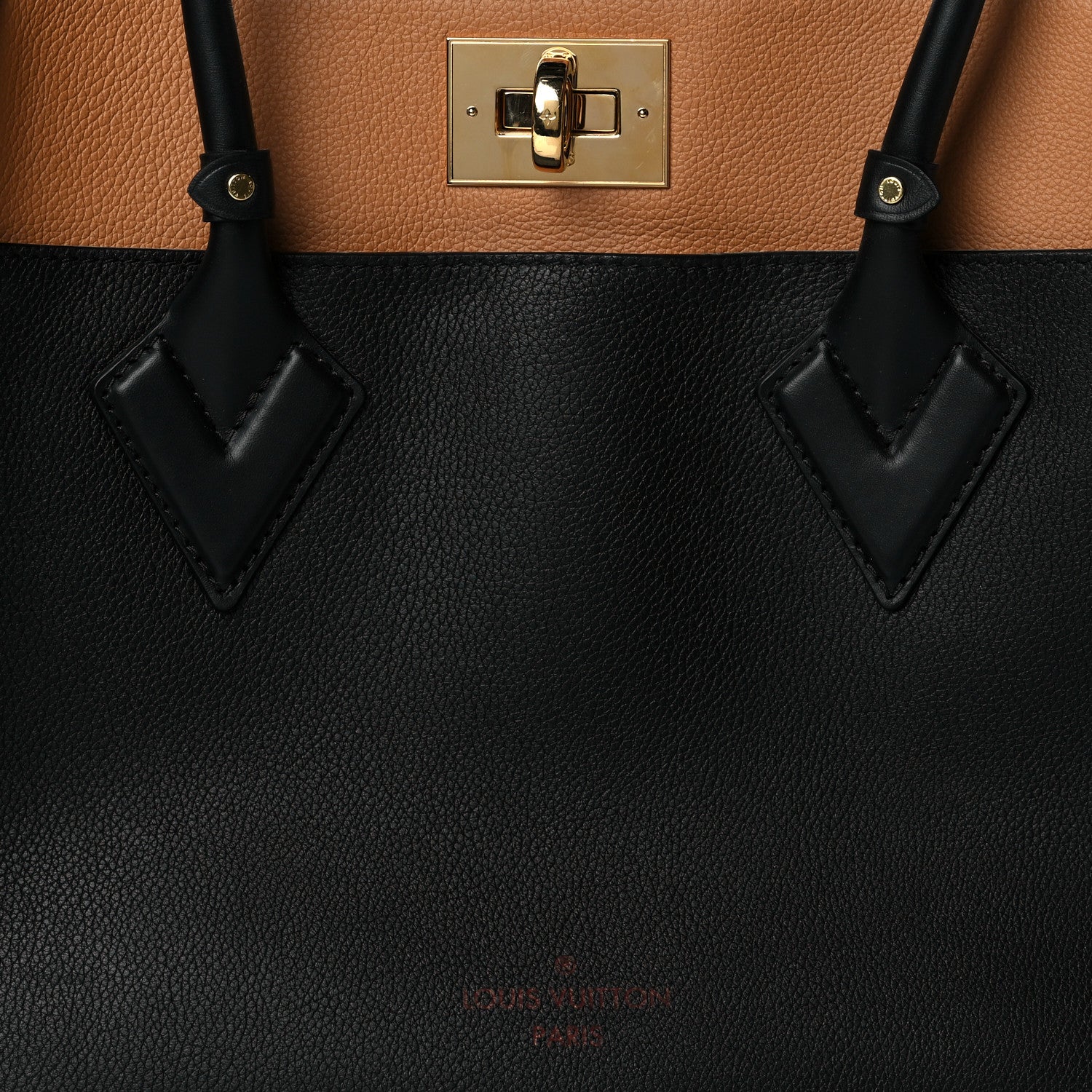 Louis Vuitton Calfskin Monogram On My Side Black 6 of 8