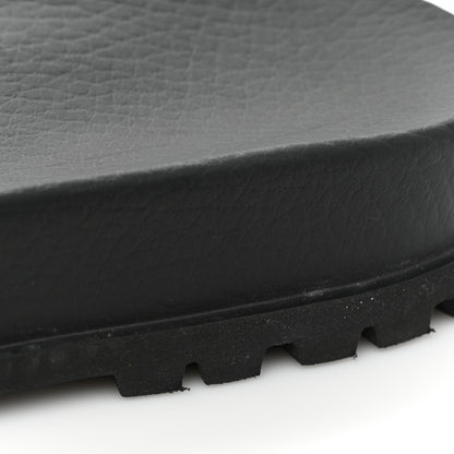 Gucci Rubber Web Mens Lug Sole Slide Sandals 6 Black Green Red 9 of 9