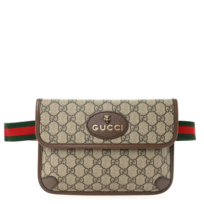 Gucci GG Supreme Monogram Neo Vintage Web Belt Bag Brown 1 of 11