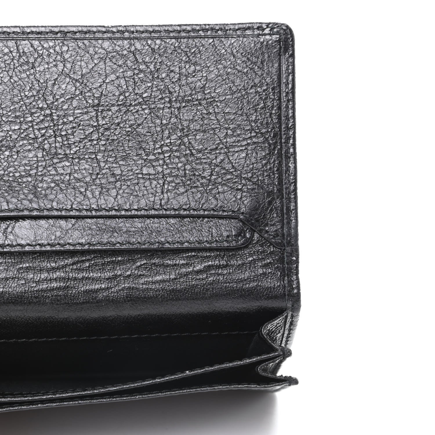 Balenciaga Agneau Classic Gold Hardware Card Case Black 5 of 6