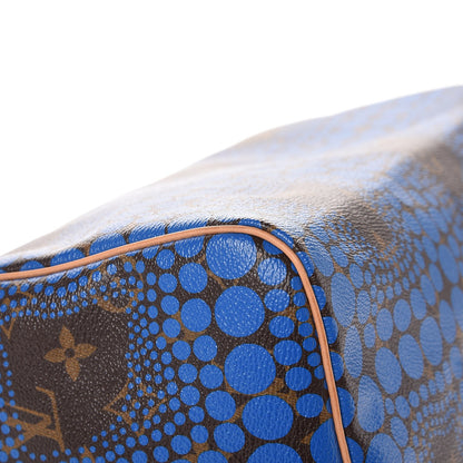 Louis Vuitton Monogram Kusama Town Speedy 30 Blue 9 of 12