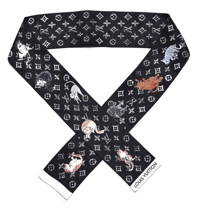 Louis Vuitton Silk Catogram Classic Bandeau Black 1 of 5