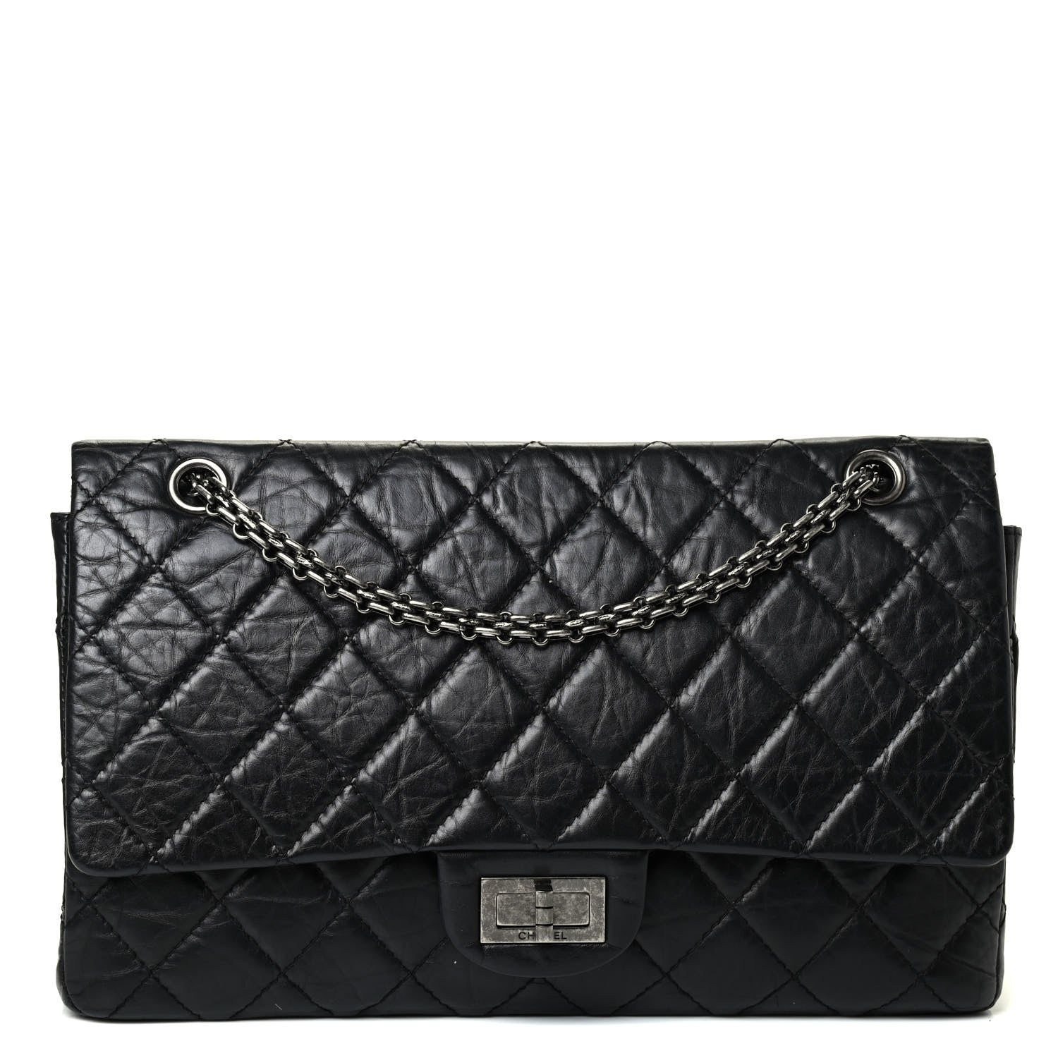Chanel Aged Calfskin Quilted 2.55 Reissue 227 Flap Black 1 of 4