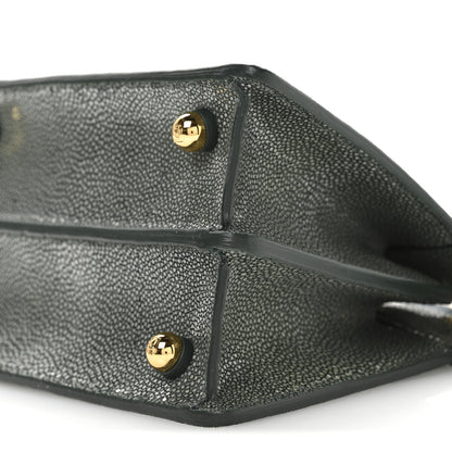 Fendi Stingray Shiny Nappa Petite Peekaboo I SEE U Satchel Verde Inglese 11 of 12