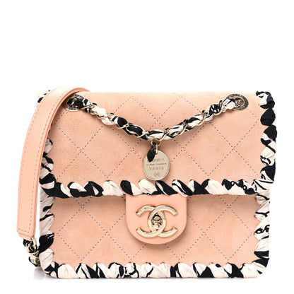 Chanel Suede Calfskin Braided Mini My Own Frame Flap Beige 1 of 11