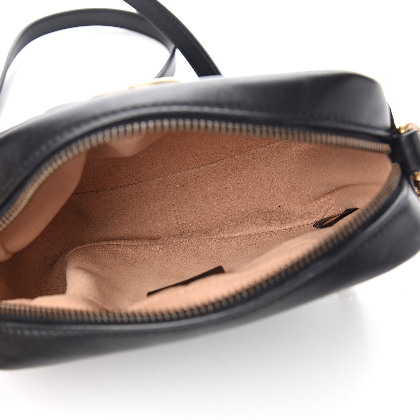 Calfskin Matelasse Mini GG Marmont Chain Shoulder Bag Black