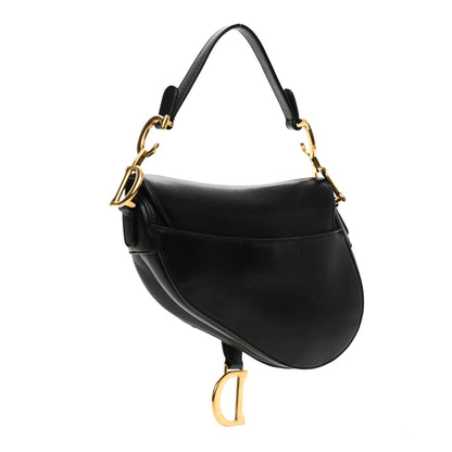 Christian Dior Calfskin Saddle Bag Black 2 of 7