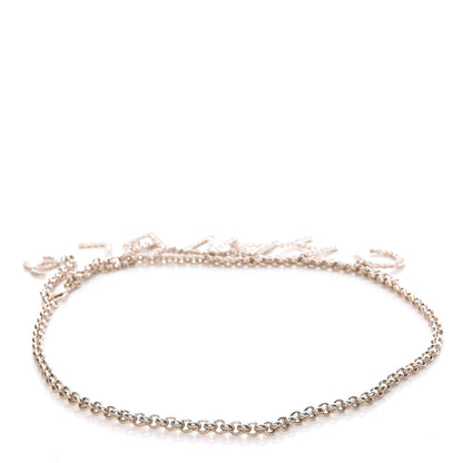Chanel Metal Crystal 90's Icon Logo Chain Belt Gold 3 of 6