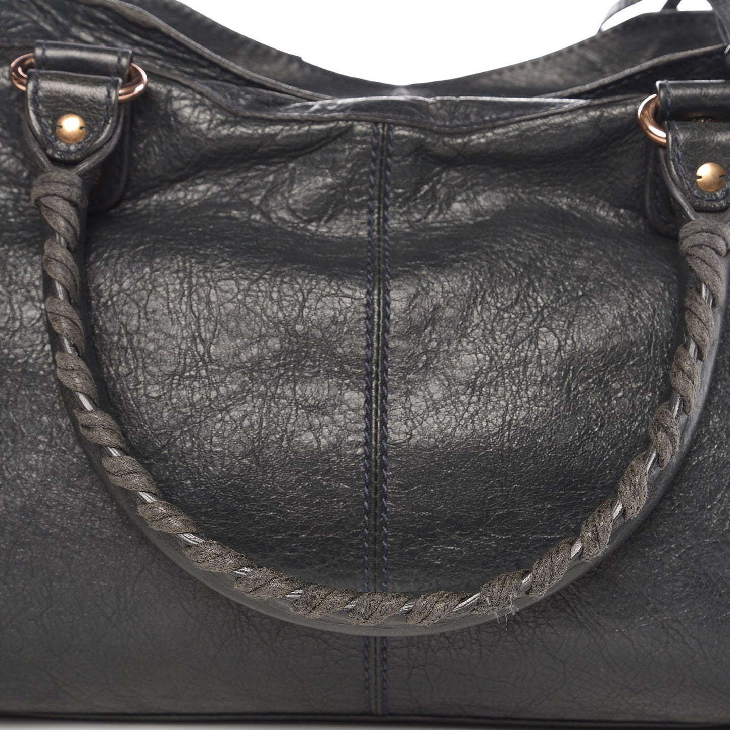Agneau Giant 12 Rose Gold Hardware Part Time Anthracite