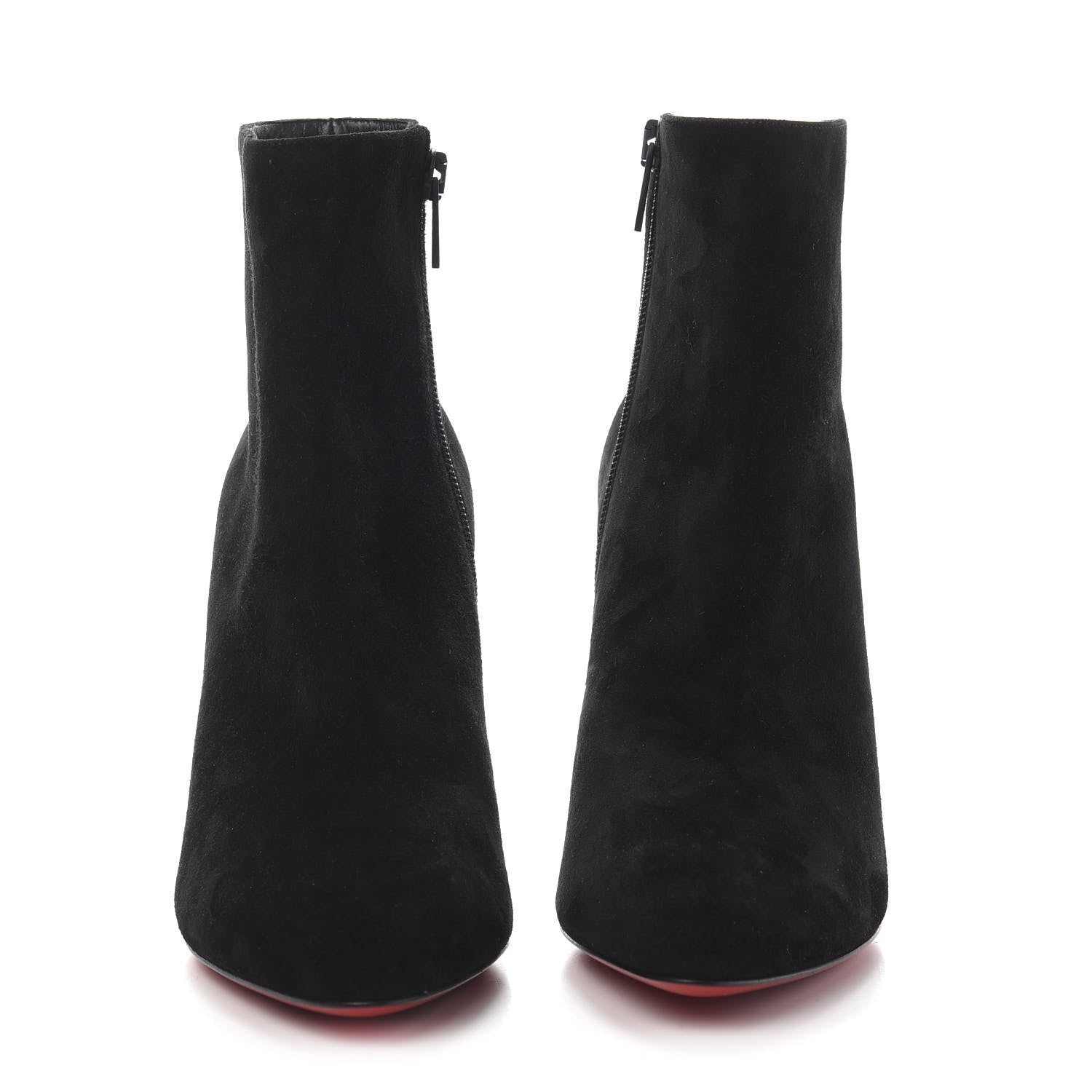 Christian Louboutin Veau Velours Eloise Booty 85 Ankle Boots 38 Black 2 of 10
