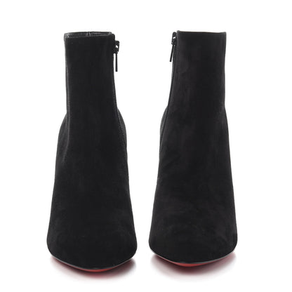 Christian Louboutin Veau Velours Eloise Booty 85 Ankle Boots 38 Black 2 of 10