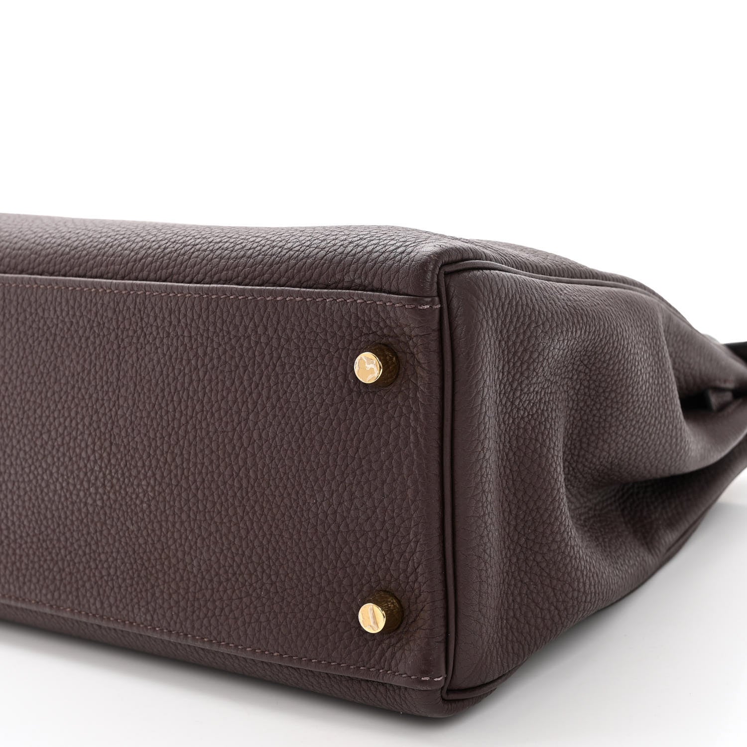 Hermes Togo Kelly Retourne 32 Chocolate 9 of 9