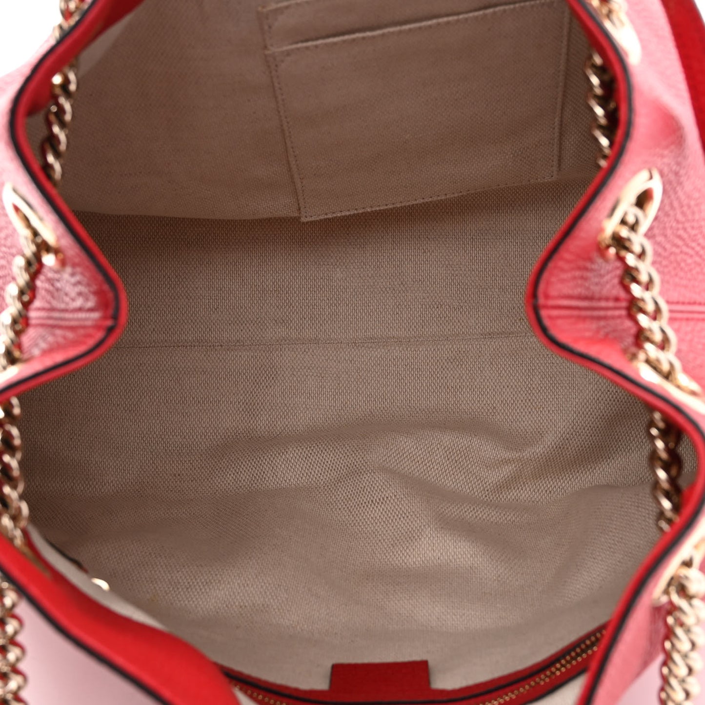 Cellarius Calfskin Medium Soho Chain Shoulder Bag Vibrant Red