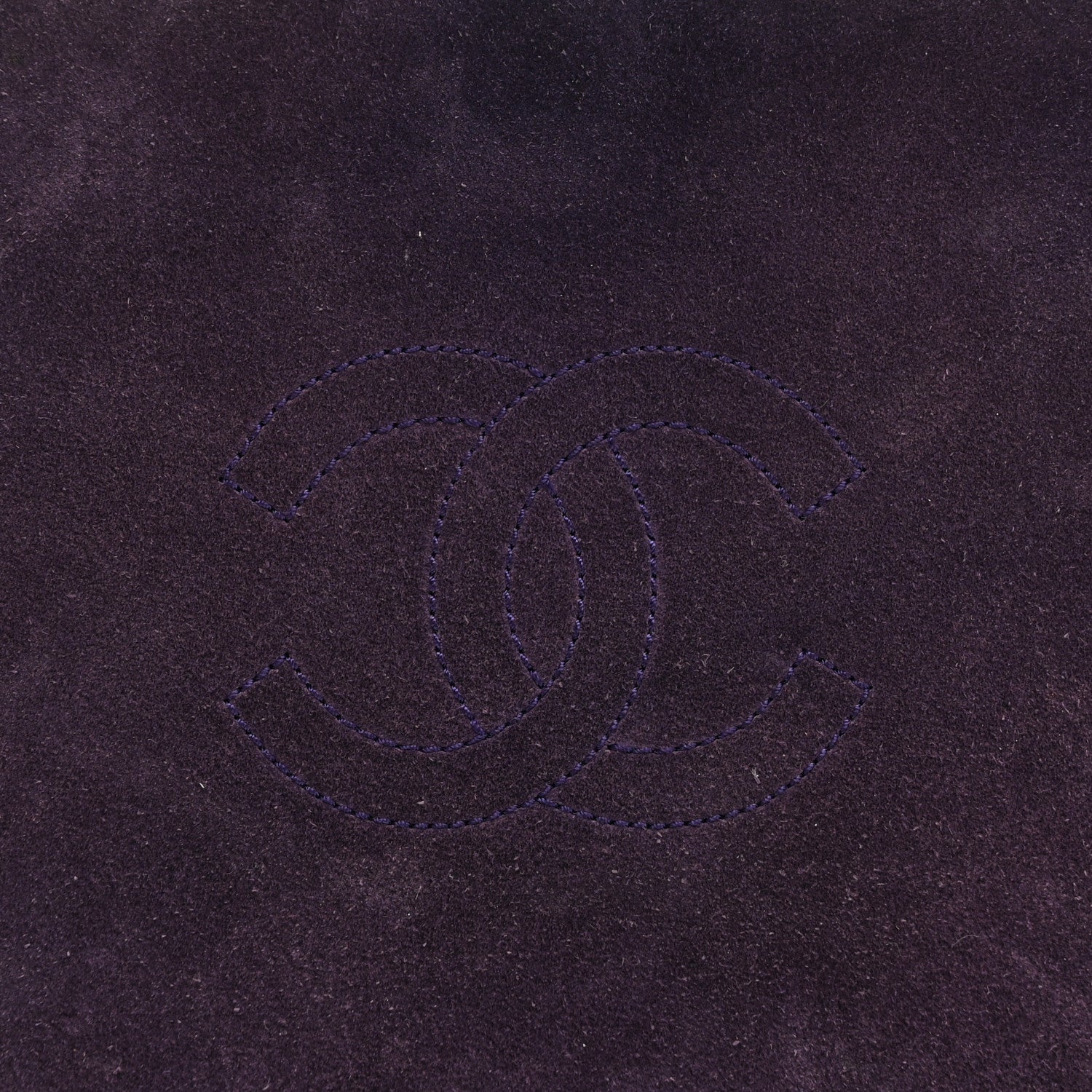 Chanel Suede CC Handbag Bag Purple 8 of 10