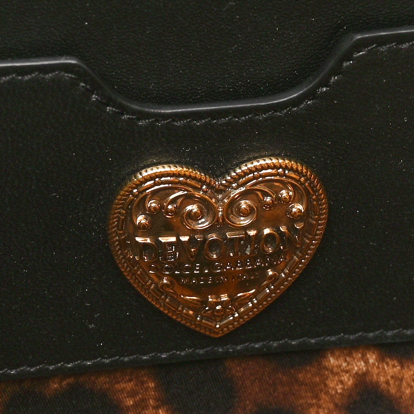Calfskin Large Devotion Crossbody Bag Black