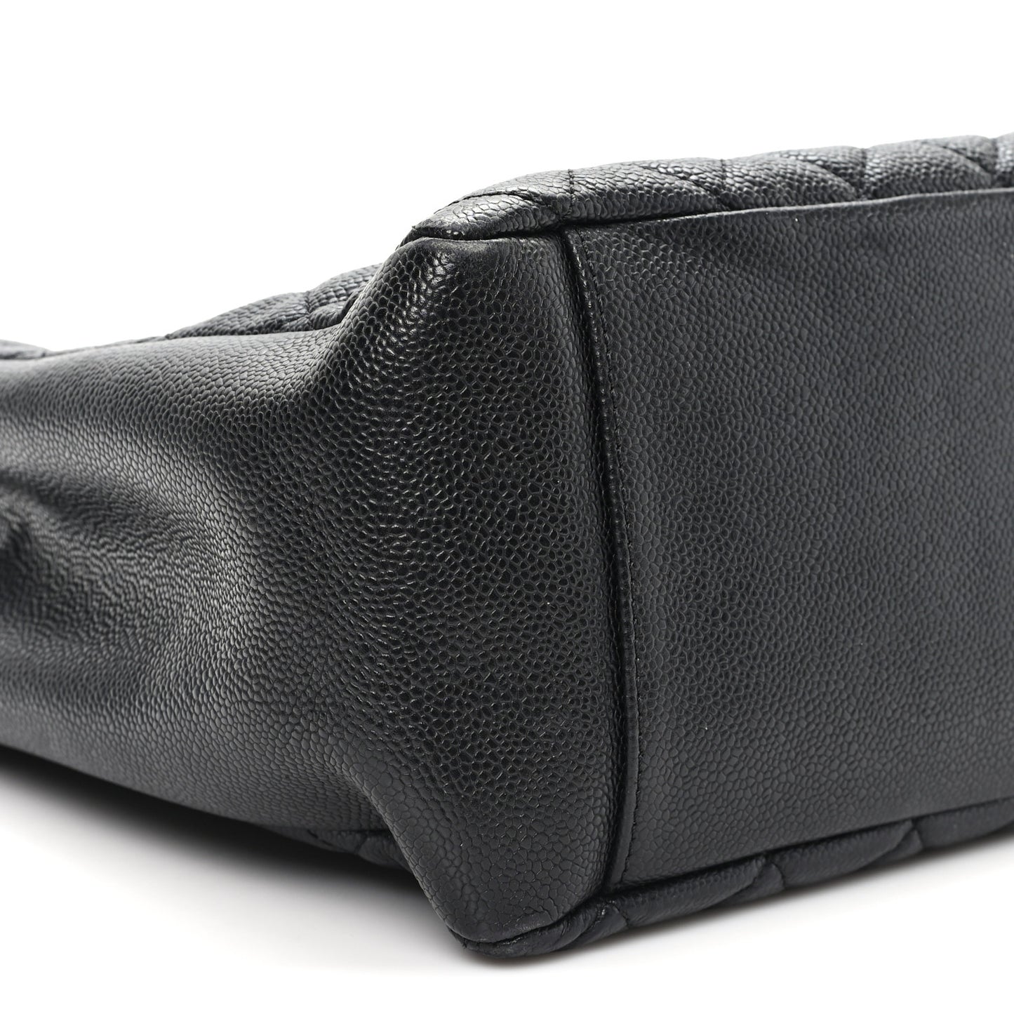 Caviar Quilted Grand Shopping Tote GST Black