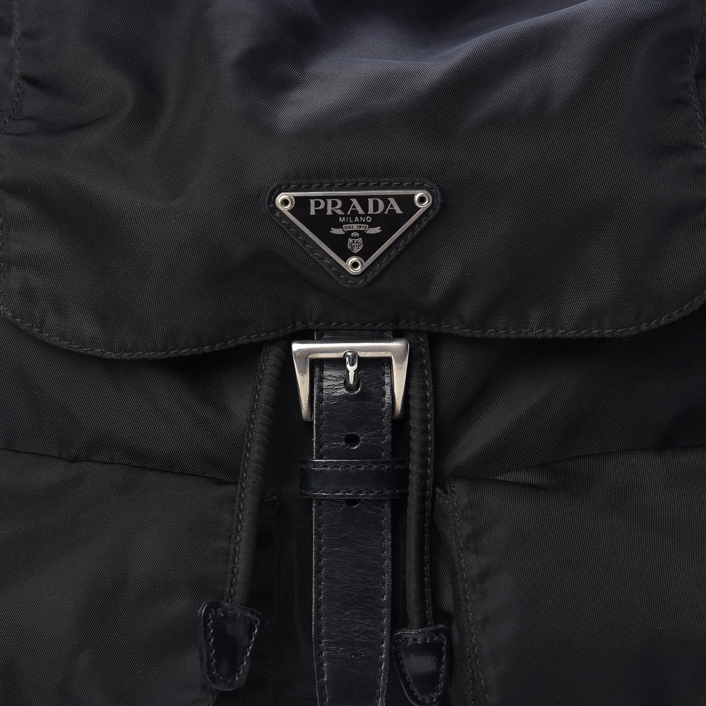Nylon Vela Medium Backpack Black